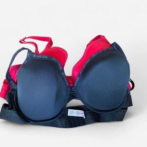 Juicy Couture black & red underwire bra combo Size 40C